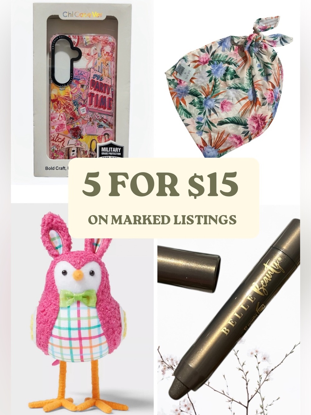 5 for $15 On Marked Listings. Bundle or Like For Offer.